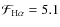 ${\cal F}_{\rm H\alpha} = 5.1$
