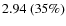 $2.94~(35\%)$