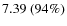 $7.39~(94\%)$