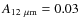 $A_{\rm 12 ~\mu m}=0.03$