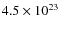$4.5\times10^{23}$