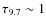 $\tau_{9.7}\sim 1$
