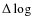 $\Delta \log $