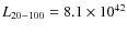 $L_{20-100}=8.1\times 10^{42}$