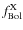 $f_{\rm Bol}^{\rm X}$