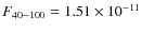 $F_{40-100}=1.51\times 10^{-11}$