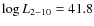 $\log L_{2-10}=41.8$