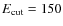 $E_{\rm cut}=150$