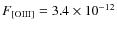 $F_{\rm [OIII]}=3.4\times 10^{-12}$