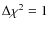 $\Delta \chi^2=1$
