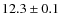 $12.3\pm0.1$