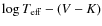$\log T_{\rm eff} - (V - K)$