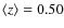 $\langle z\rangle=0.50$
