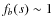 $f_b(s)\sim 1$