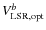 $V_{\rm {LSR,opt}}^{b}$