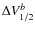 $\Delta V_{1/2}^{b}$