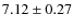 $7.12\pm0.27$