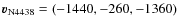 $\vec{v}_{\rm N4438}=(-1440,-260,-1360)$