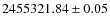$2455321.84 \pm 0.05$
