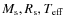 $M_{\rm s}, R_{\rm s}, T_{\rm eff}$