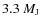 $3.3~M_{\rm J}$
