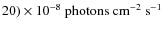 $20)\times
10^{-8}~\rm photons ~ \rm cm^{-2} ~ s^{-1}$