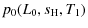 $\displaystyle p_0(L_0, s_{\rm H}, T_1)$