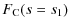 $\displaystyle F_{\rm C}(s=s_{1})$