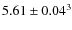 $5.61\pm0.04 ^3$