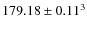 $179.18\pm0.11^3$