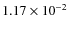 $1.17\times 10^{-2}$