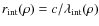 $r_{\rm
int}(\rho)=c/\lambda_{\rm int}(\rho)$