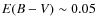 $E(B-V) \sim 0.05$