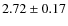 $2.72\pm0.17$