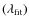 $(\lambda _{{\rm fit}})$