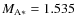 $M_{\rm A*} = 1.535$