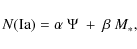 \begin{displaymath}N({\rm Ia}) = \alpha \ \Psi \ + \ \beta \ M_* ,
\end{displaymath}