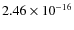 $2.46\times10^{-16}$