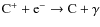 ${\rm C^+ + e^- \rightarrow C + \gamma}$