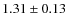 $1.31 \pm0.13$