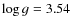 $\log g=3.54$