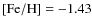 $\rm [Fe/H]=-1.43$