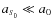 ${a}_{\scriptscriptstyle S_0} \ll a_0$