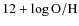 $12 + \log {\rm O/H}$