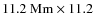 $11.2~{\rm Mm}\times 11.2$