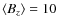 $\langle B_z \rangle = 10$