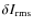 $\delta I_{\rm rms}$
