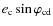 $e_{\rm c} \sin\varphi_{\rm cd}$