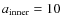 $a_{{\rm inner}} = 10$