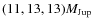$(11,13,13)
M_{{\rm Jup}}$
